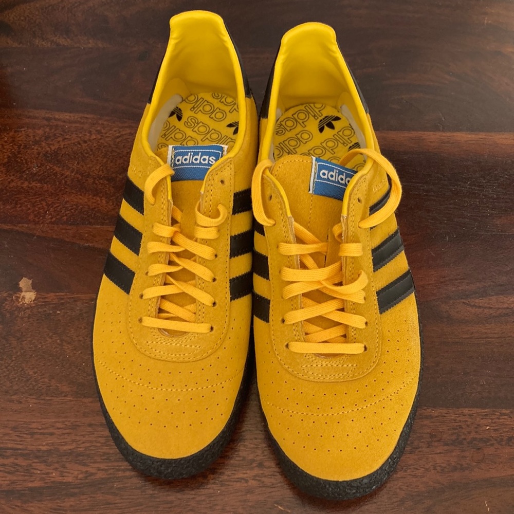 Yellow, adidas, Montreal 76, shoes